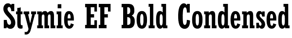 Stymie EF Bold Condensed Font