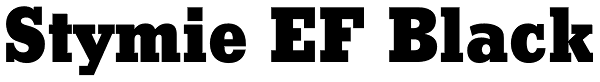 Stymie EF Black Font