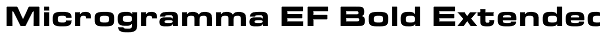 Microgramma EF Bold Extended Font