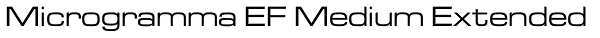 Microgramma EF Medium Extended Font