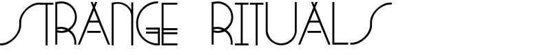 Strange Rituals Font