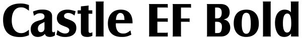 Castle EF Bold Font