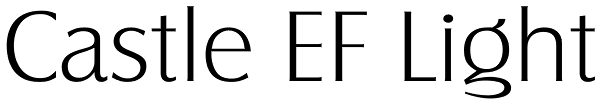 Castle EF Light Font