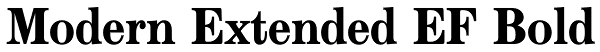 Modern Extended EF Bold Font