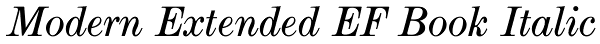 Modern Extended EF Book Italic Font