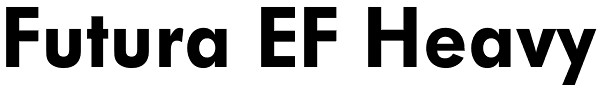 Futura EF Heavy Font