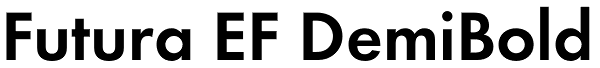 Futura EF DemiBold Font