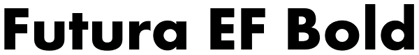 Futura EF Bold Font