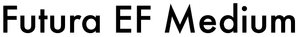 Futura EF Medium Font