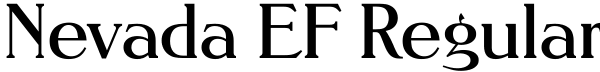 Nevada EF Regular Font