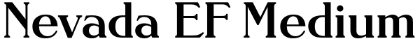 Nevada EF Medium Font