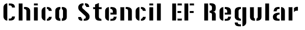 Chico Stencil EF Regular Font