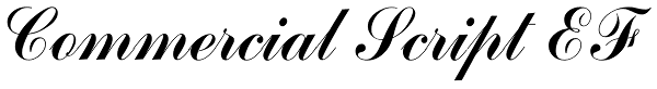 Commercial Script EF Font