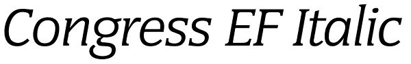 Congress EF Italic Font