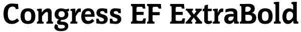 Congress EF ExtraBold Font