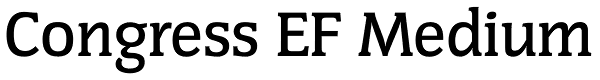 Congress EF Medium Font