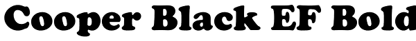 Cooper Black EF Bold Font