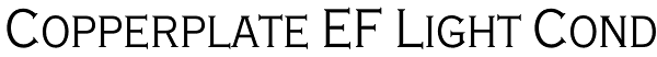 Copperplate EF Light Cond Font