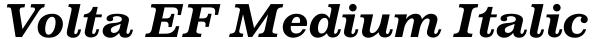 Volta EF Medium Italic Font