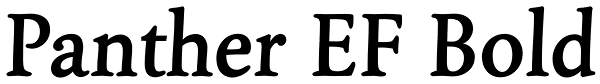 Panther EF Bold Font