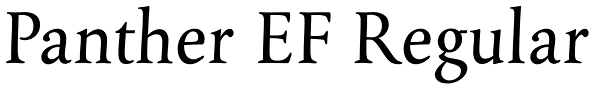 Panther EF Regular Font