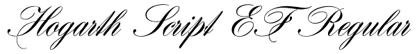 Hogarth Script EF Regular Font