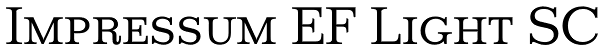 Impressum EF Light SC Font