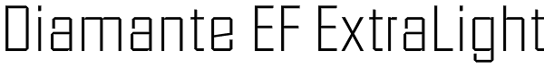 Diamante EF ExtraLight Font