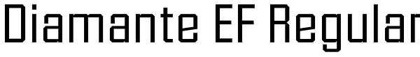 Diamante EF Regular Font