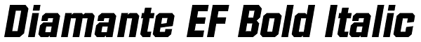 Diamante EF Bold Italic Font