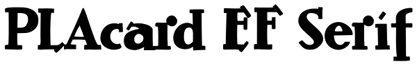 PLAcard EF Serif Font