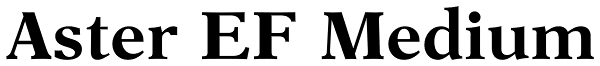 Aster EF Medium Font