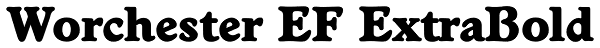 Worchester EF ExtraBold Font