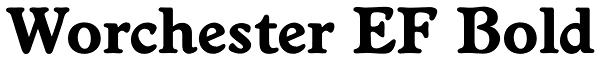 Worchester EF Bold Font