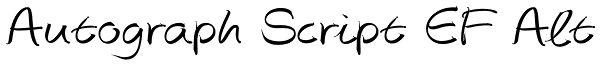 Autograph Script EF Alt Font