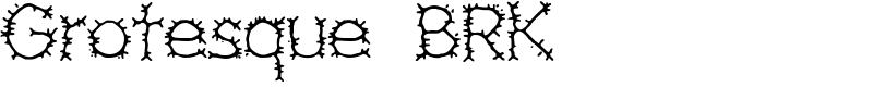 Grotesque BRK Font