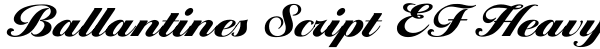 Ballantines Script EF Heavy Font