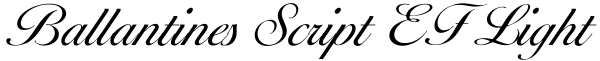 Ballantines Script EF Light Font