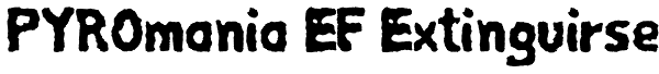 PYROmania EF Extinguirse Font