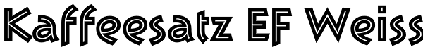 Kaffeesatz EF Weiss Font