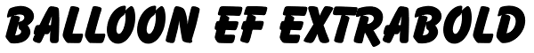 Balloon EF ExtraBold Font