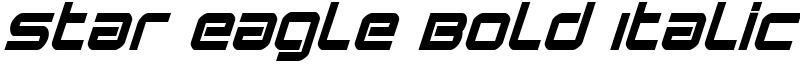 Star Eagle Bold Italic Font