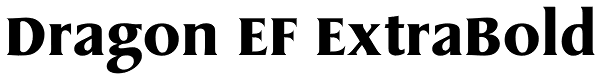 Dragon EF ExtraBold Font