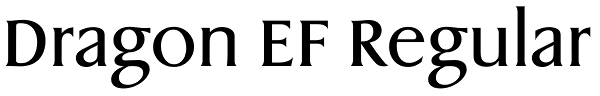 Dragon EF Regular Font