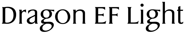 Dragon EF Light Font