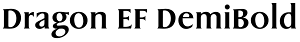 Dragon EF DemiBold Font