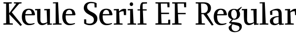 Keule Serif EF Regular Font