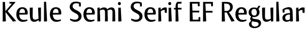 Keule Semi Serif EF Regular Font