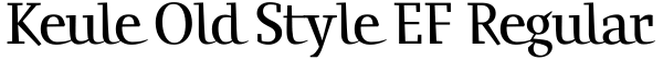 Keule Old Style EF Regular Font