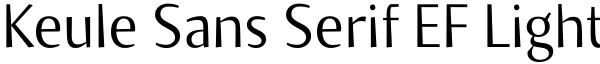 Keule Sans Serif EF Light Font